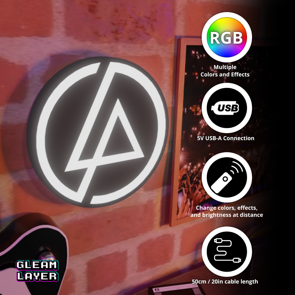 2000s Alt Rock Ambient LED Display for Gamer & Chill Spaces