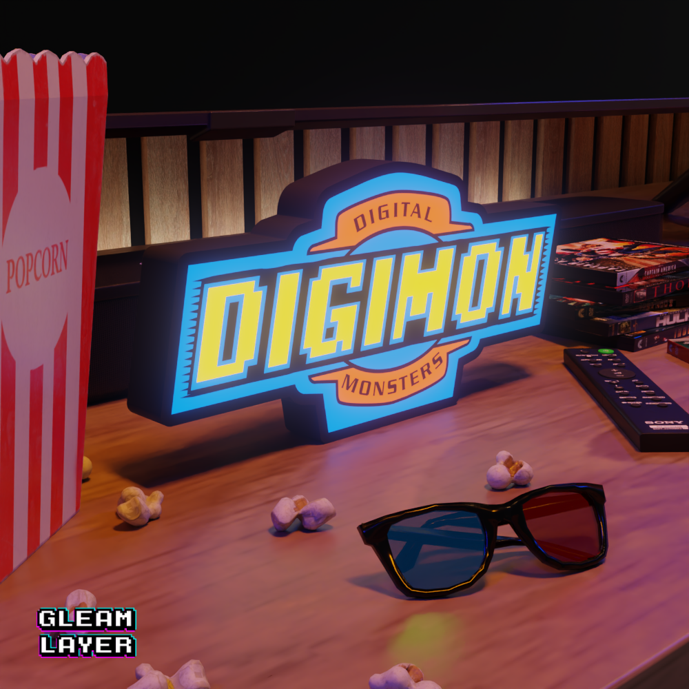Digimon LED Lightbox for Collector & Anime Spaces
