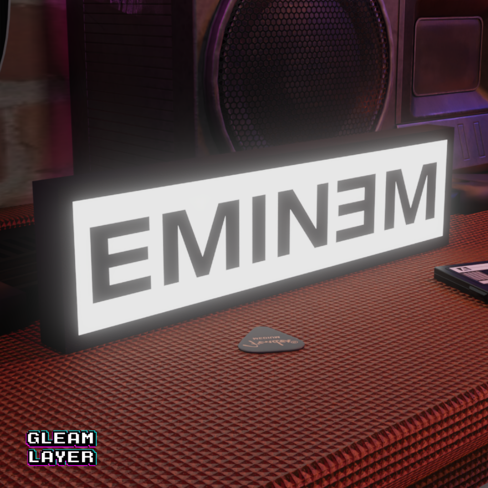 Eminem Rap Legend LED Lightbox for Studio & Collector Spaces