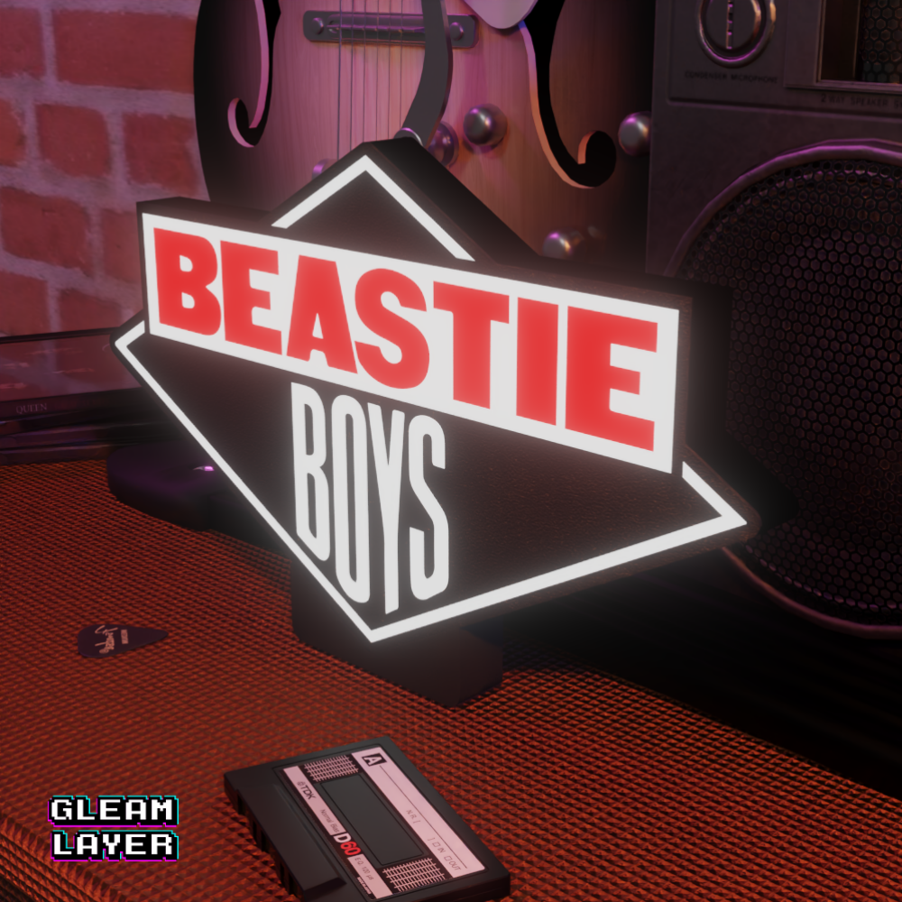Beastie Boys Old School Hip Hop Neon Style Wall Light for Gamer Setups