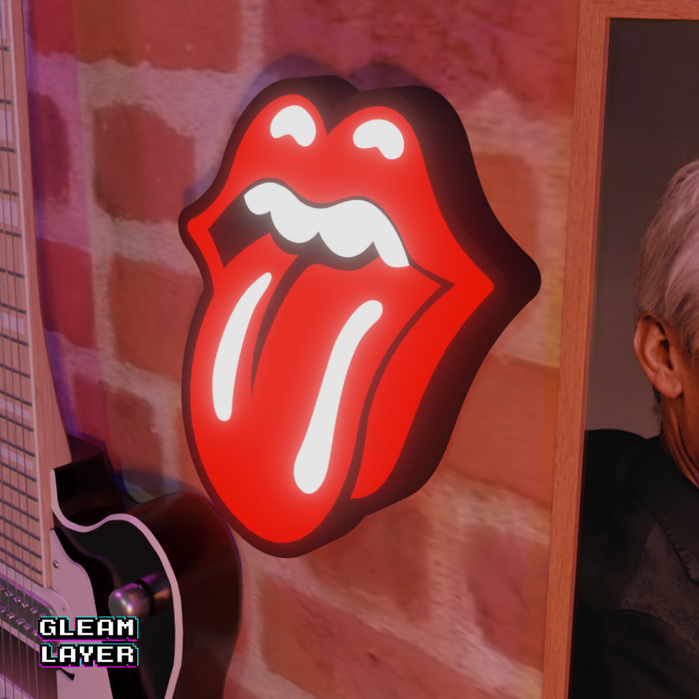 Retro Rock & Roll Neon Style Wall Light for Studio Decor