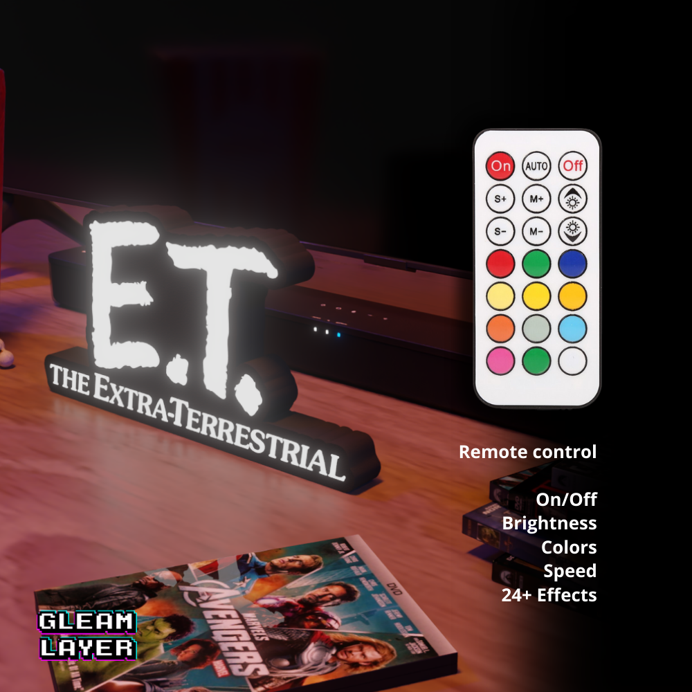 E.T. Iconic Alien Film LED Decor for Cozy Chill Spaces