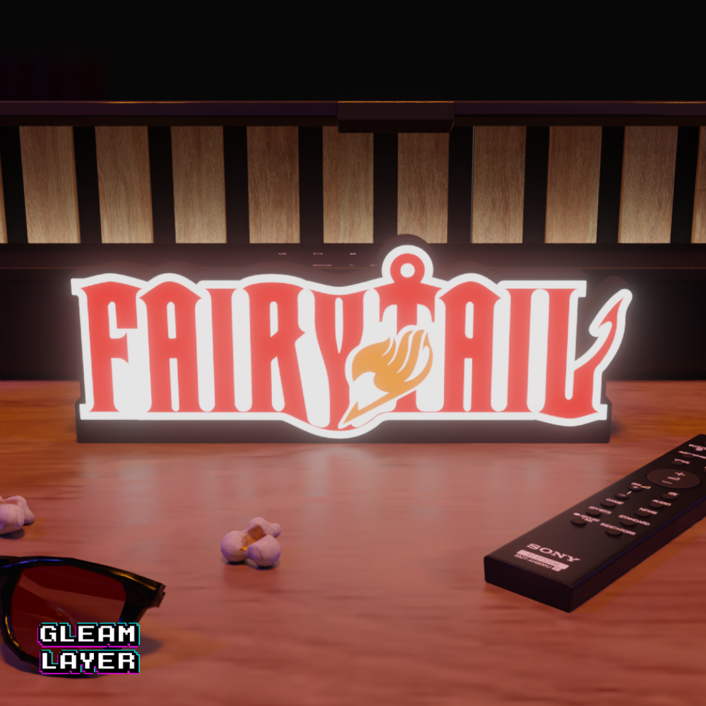 Fairy Tail Japanese Manga Magic RGB Glow Decor for Anime Fan Rooms