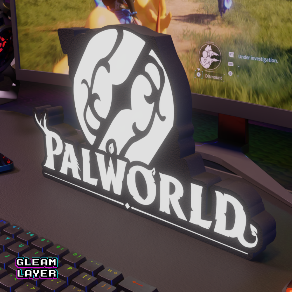 Palworld Pal Sphere Neon LED Light Sign for Gamers
