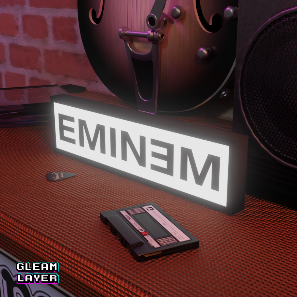Eminem Slim Shady Neon Style Wall Light for Gamer Setups