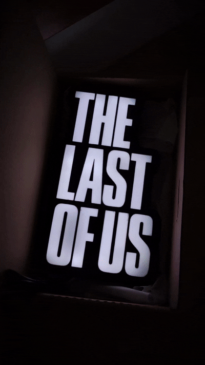 The Last of US Led Gaming Light Sign