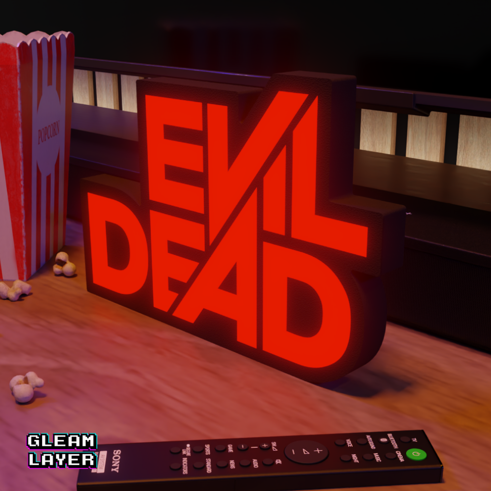 Evil Dead Necronomicon Neon Style Wall Accent for Gamer Setups