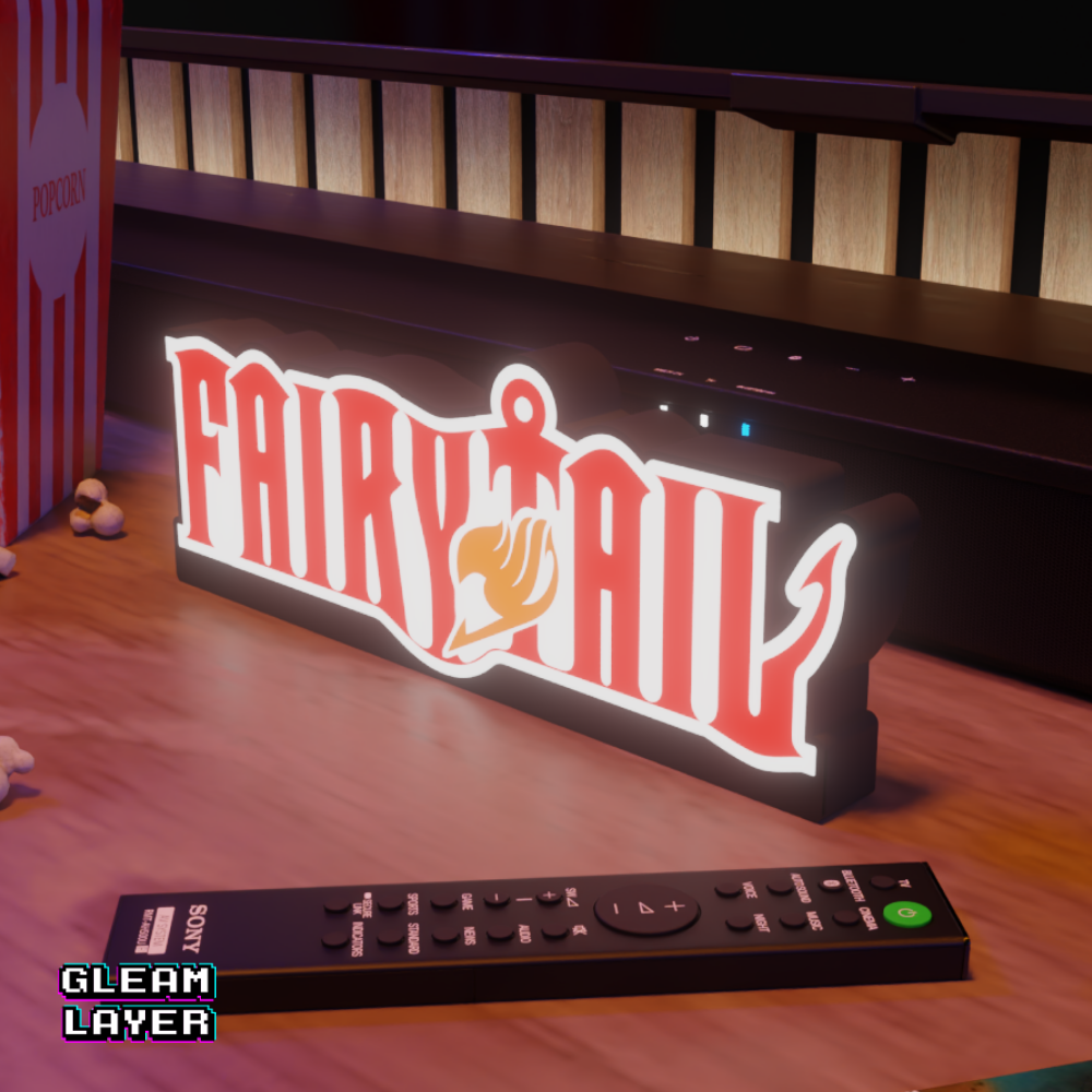 Fairy Tail Guild Neon Style Wall Accent for Gamer Setups
