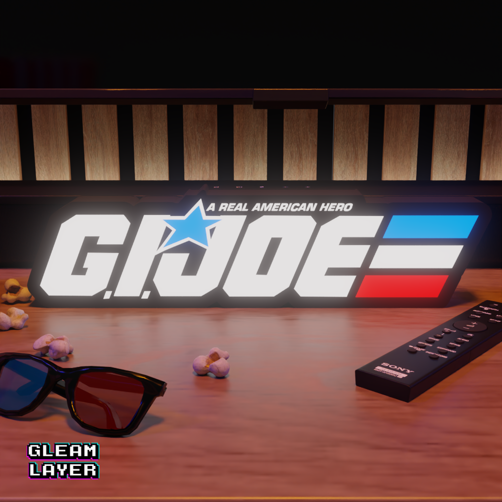G.I. JOE Military Action RGB Glow Decor for Classic Toy Rooms
