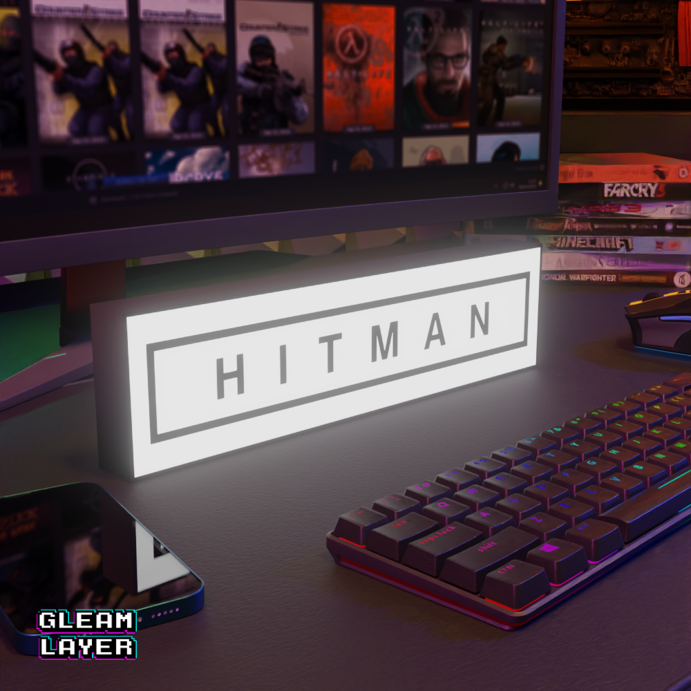 Hitman LED Lightbox for Collector & IO Interactive Spaces