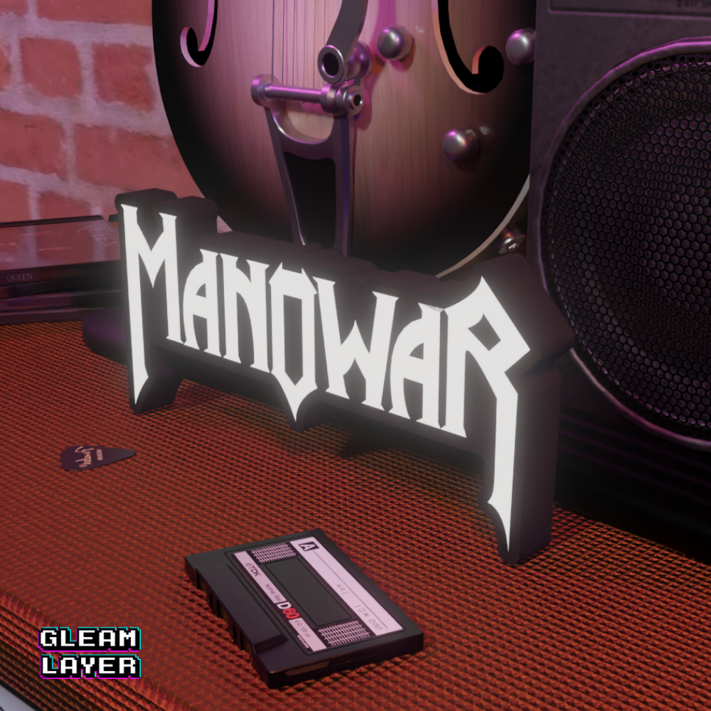 Manowar Illuminated Wall Art for Metal Fans