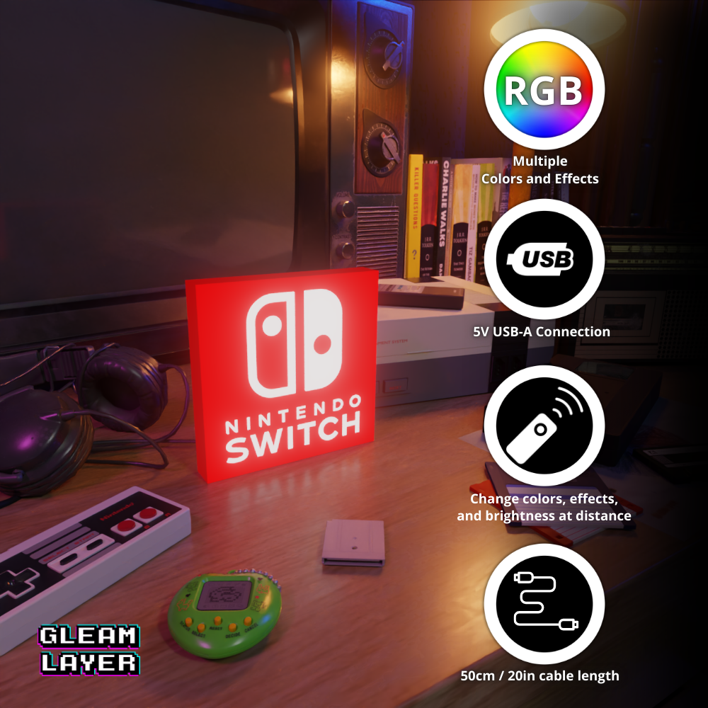 Nintendo Switch Hybrid Console RGB Atmosphere Display for Entertainment Rooms