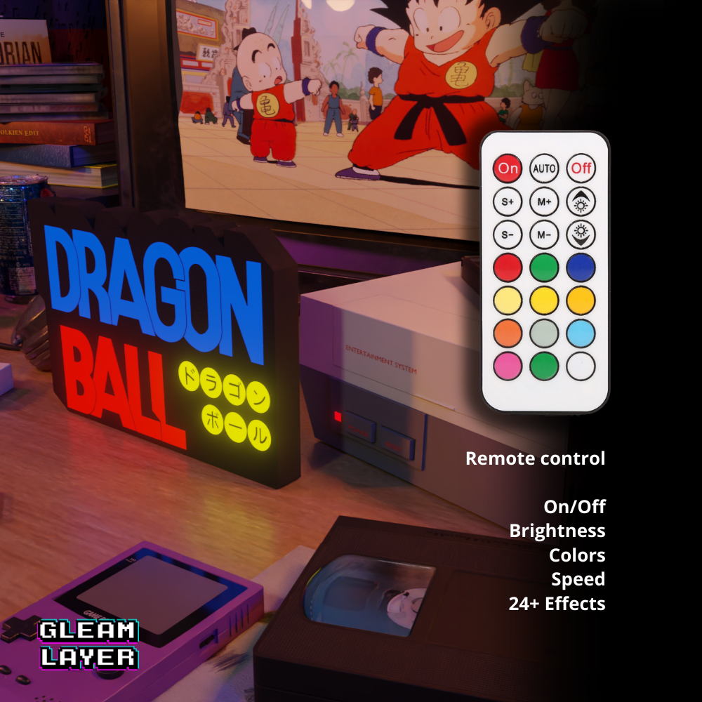 Dragon Ball First Anime Logo Iconic Anime LED Decor for Nostalgic Spaces