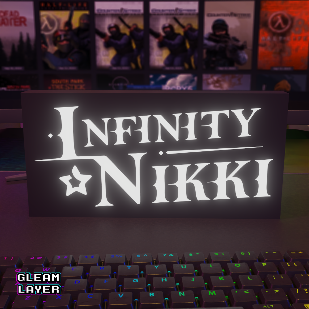 Infinity Nikki Fashion Adventure RGB Glow Decor for Gaming Rooms