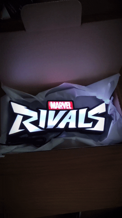 Marvel Rivals Led Gaming Lightbox Rgb Light Sign
