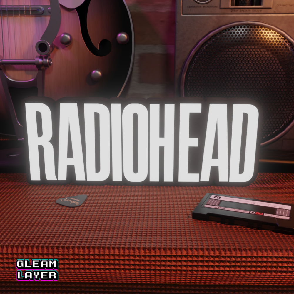 Radiohead Inspired RGB Glow Sign for Atmospheric Music Rooms