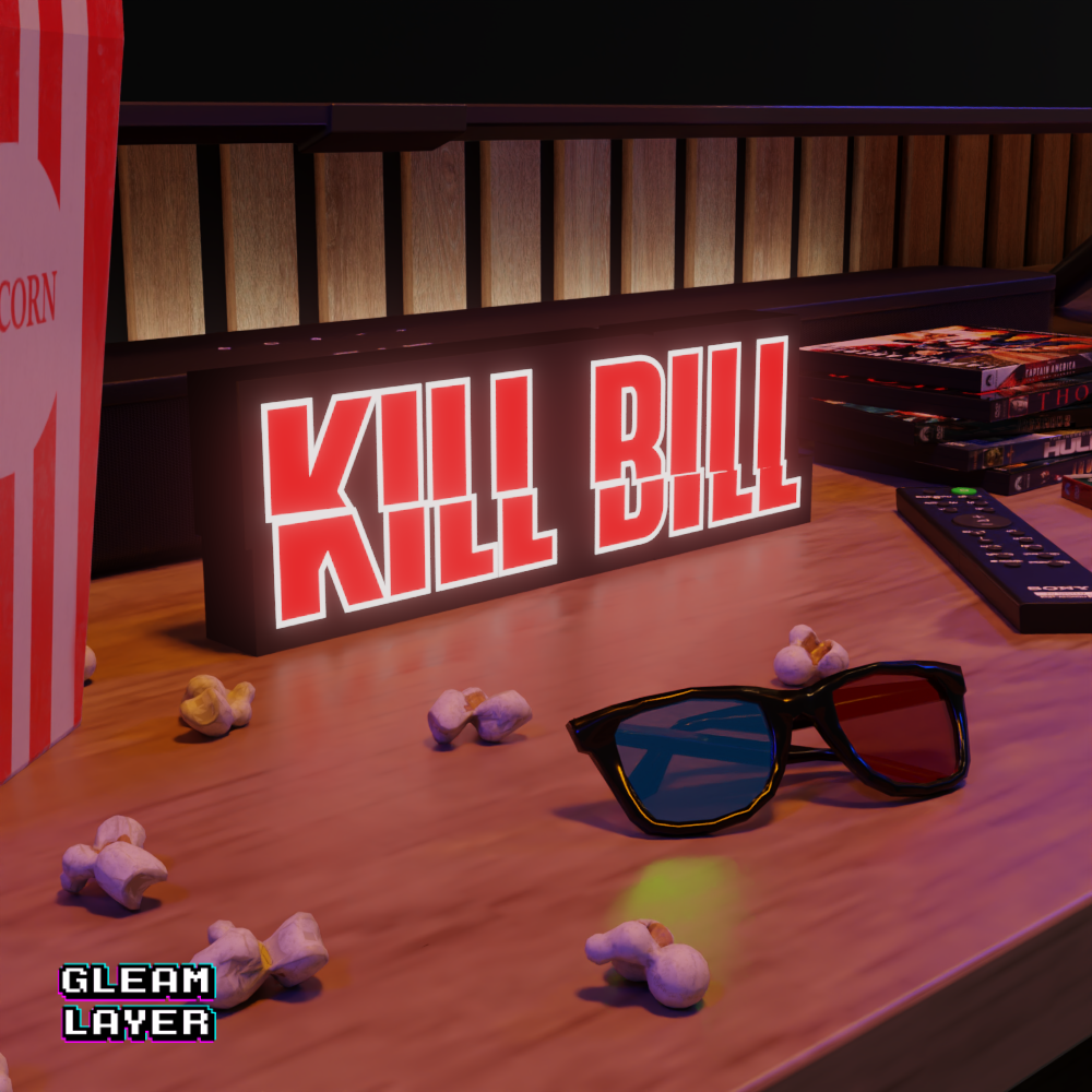 Kill Bill LED Lightbox for Collector & Cinema Spaces