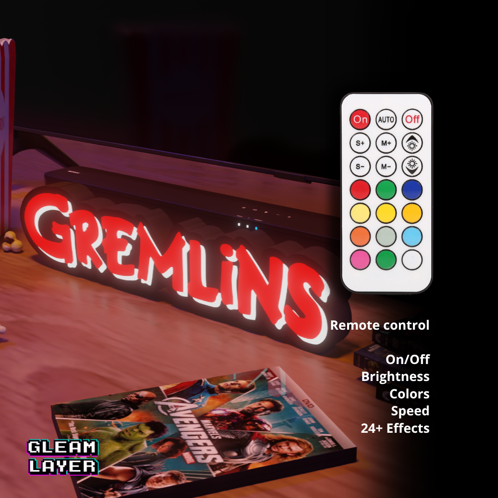 Gremlins Iconic Horror Comedy LED Decor for Cozy Chill Spaces