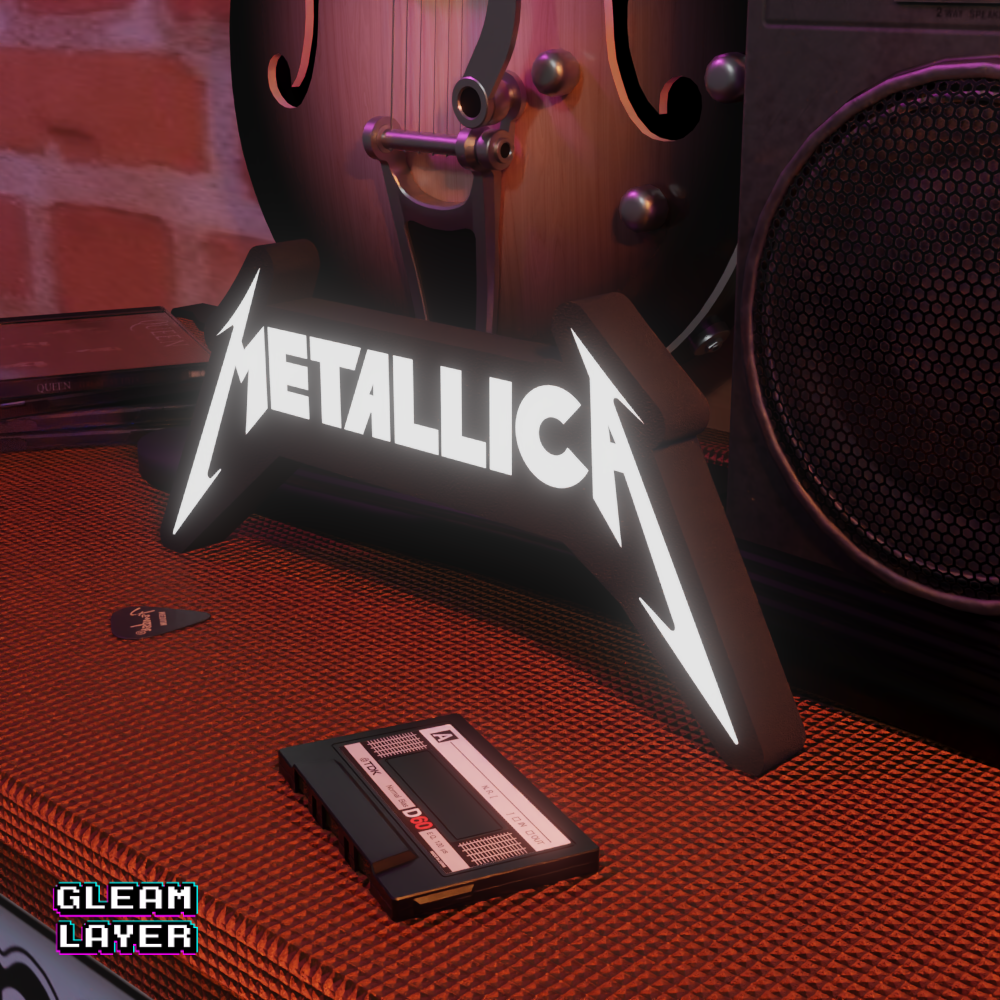Iconic Metal Band Neon Style RGB Wall Light for Studio Decor