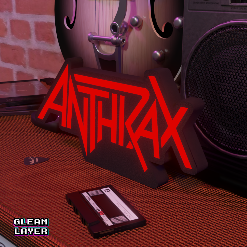 Anthrax Neon LED Light Sign Thrash Metal Room Decor