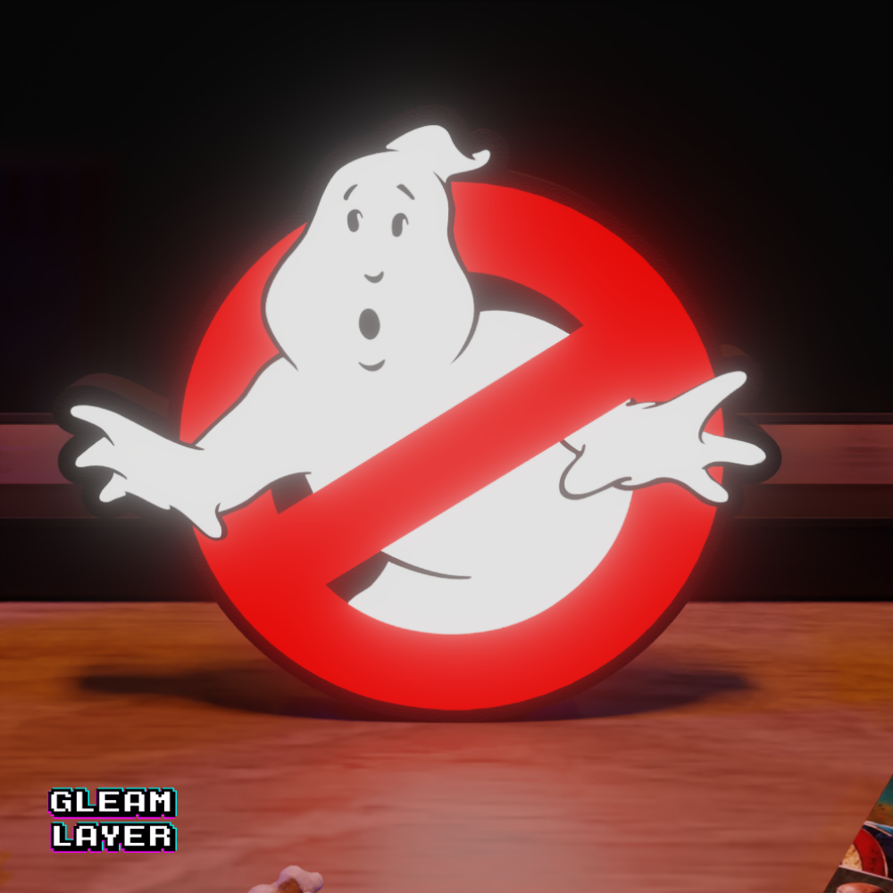 Ghostbusters Supernatural RGB Glow Decor for Retro Movie Rooms