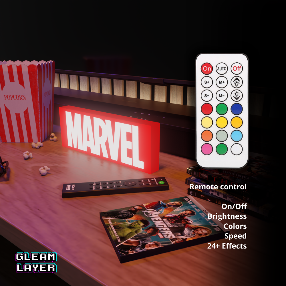 Marvel Iconic Superhero LED Decor for Chill Spaces