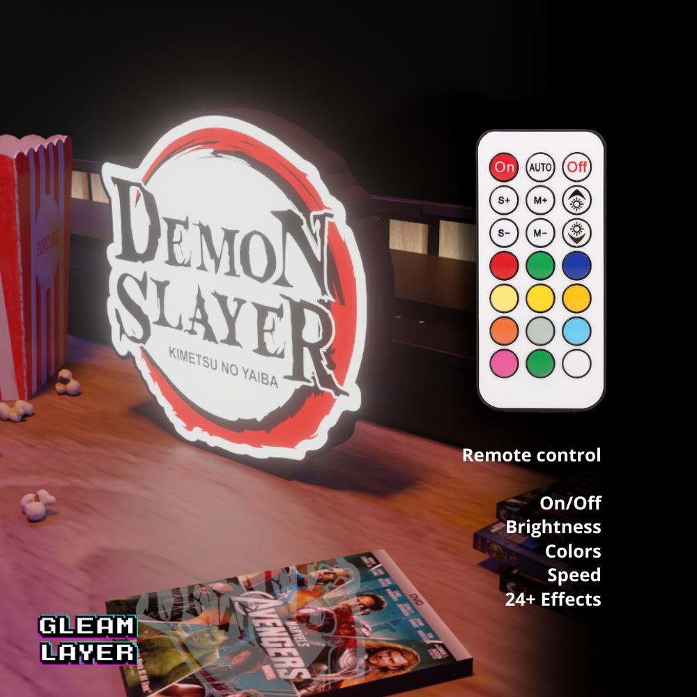 Demon Slayer Iconic Anime LED Decor for Shonen Spaces