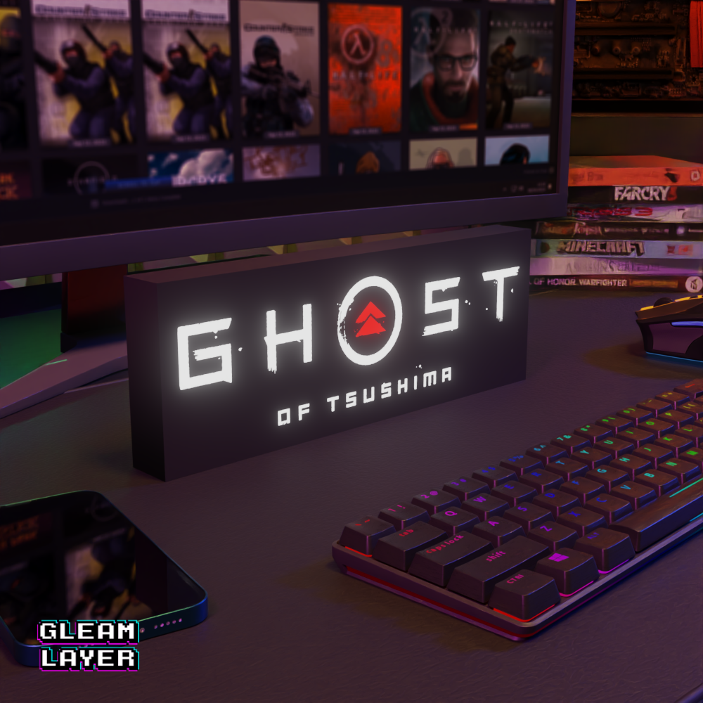 Ghost of Tsushima LED Lightbox for Collector & PlayStation Spaces