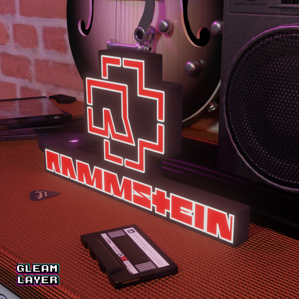 Rammstein Neon LED Light Sign Rock Band Room Decor