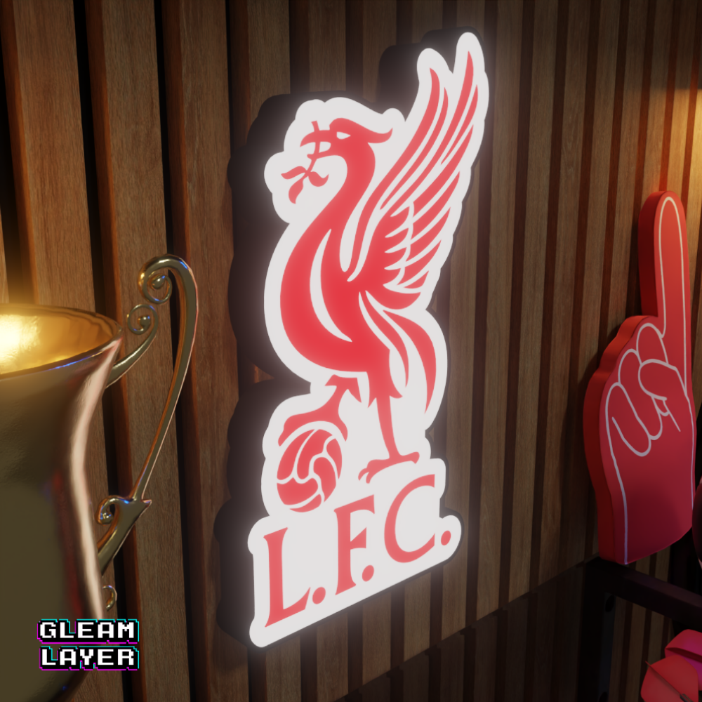 Liverpool LED Lightbox RGB Wall Sign for Football Fans
