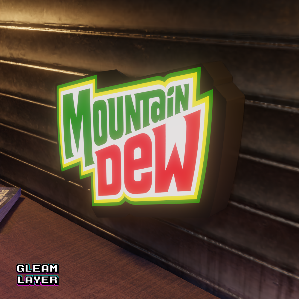 Retro Soda Wave LED Wall Accent for Gamer Setups