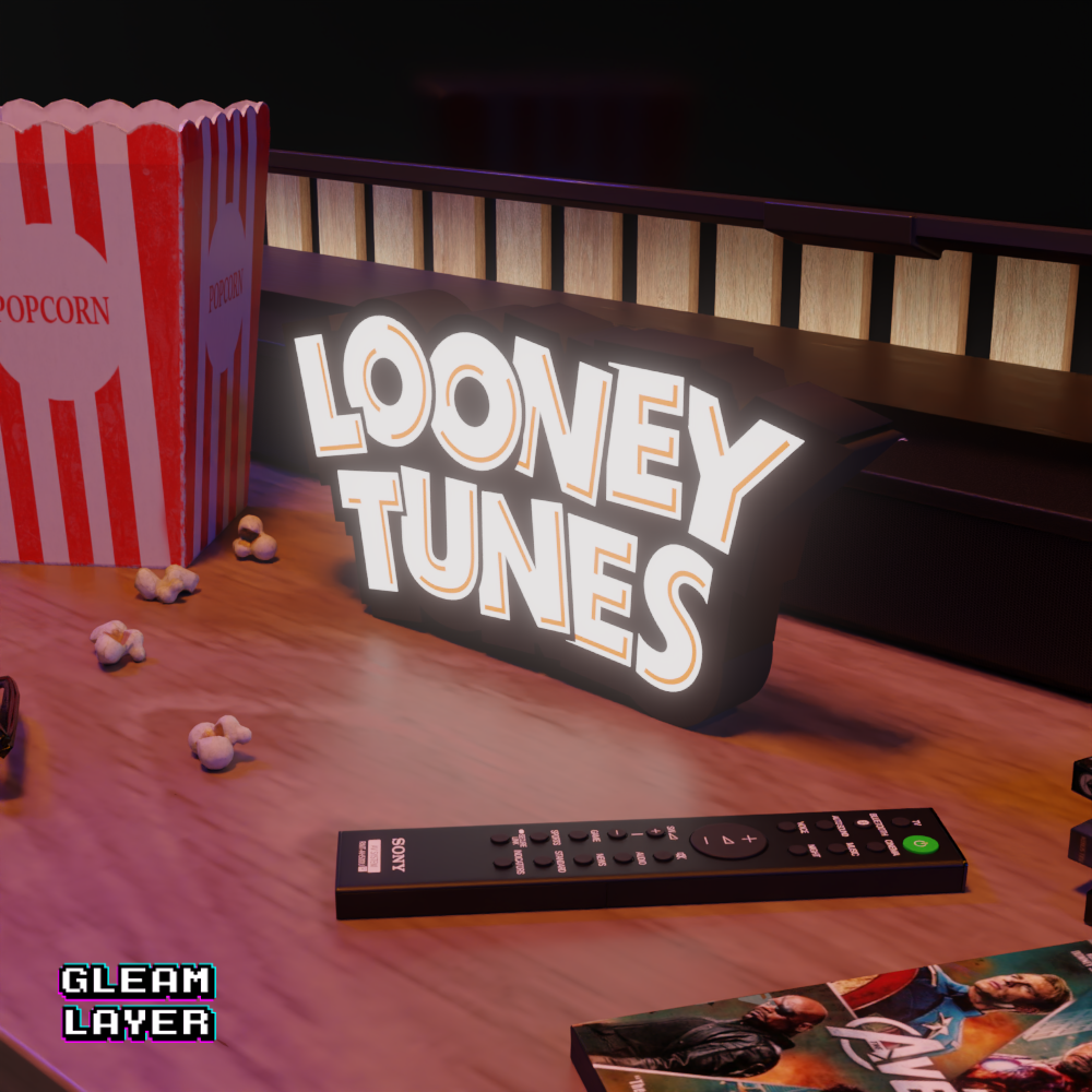 Looney Tunes Wile E. Coyote Neon Style Wall Accent for Gamer Setups