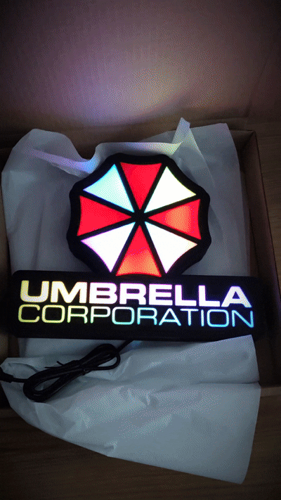 Umbrella Corporation Led Gaming Light Sign