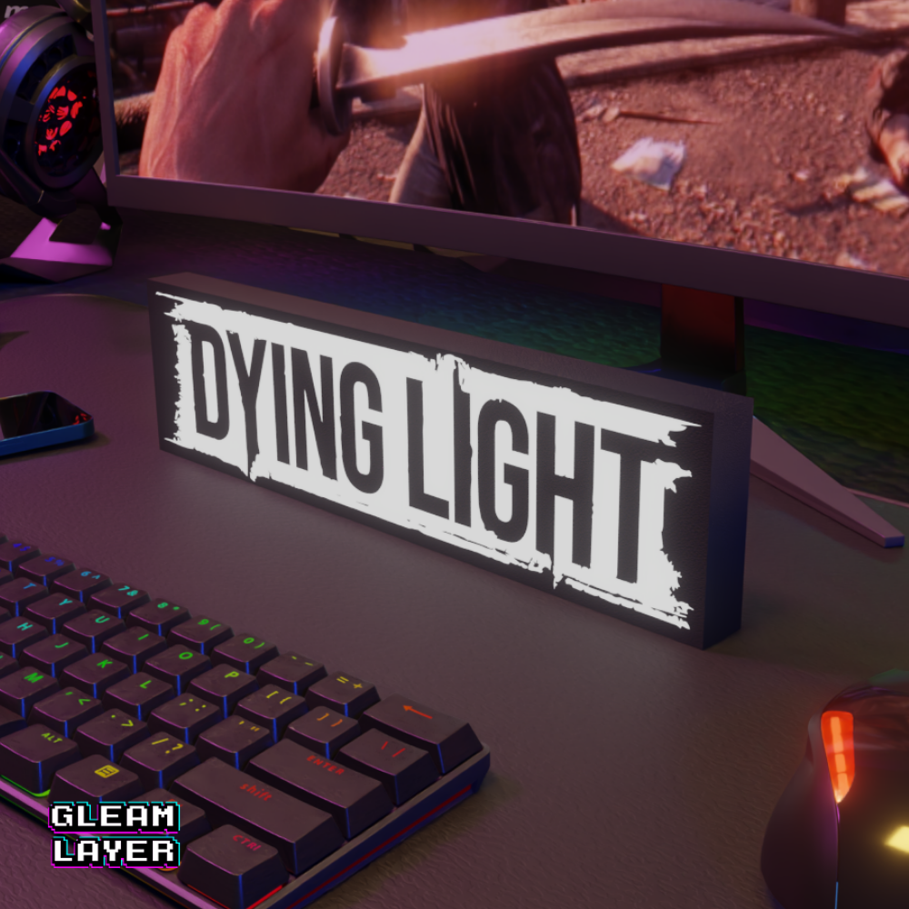 Dying Light Neon Style Wall Accent for Gaming Setups