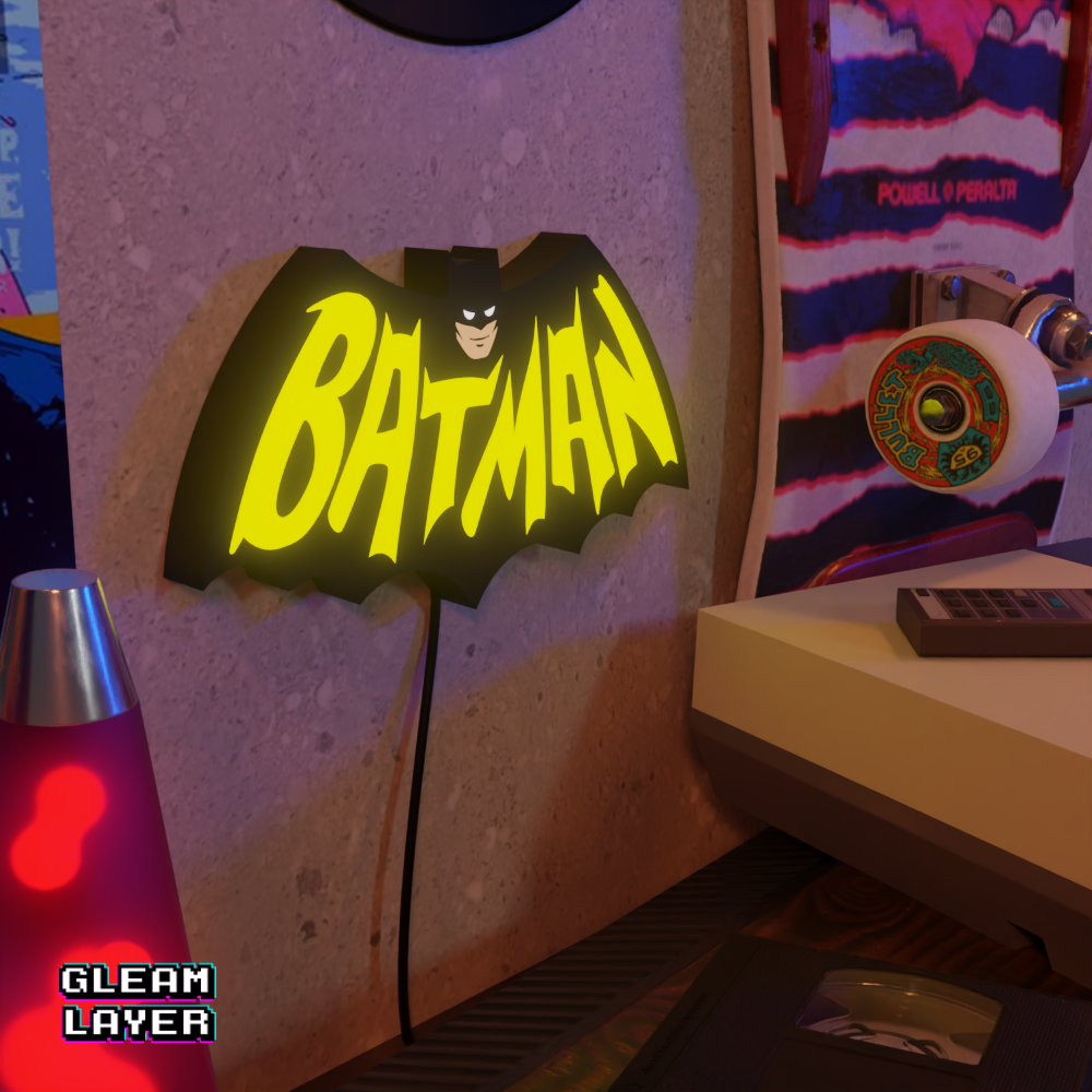 Batman Comics LED Lightbox for Collector & Superhero Spaces