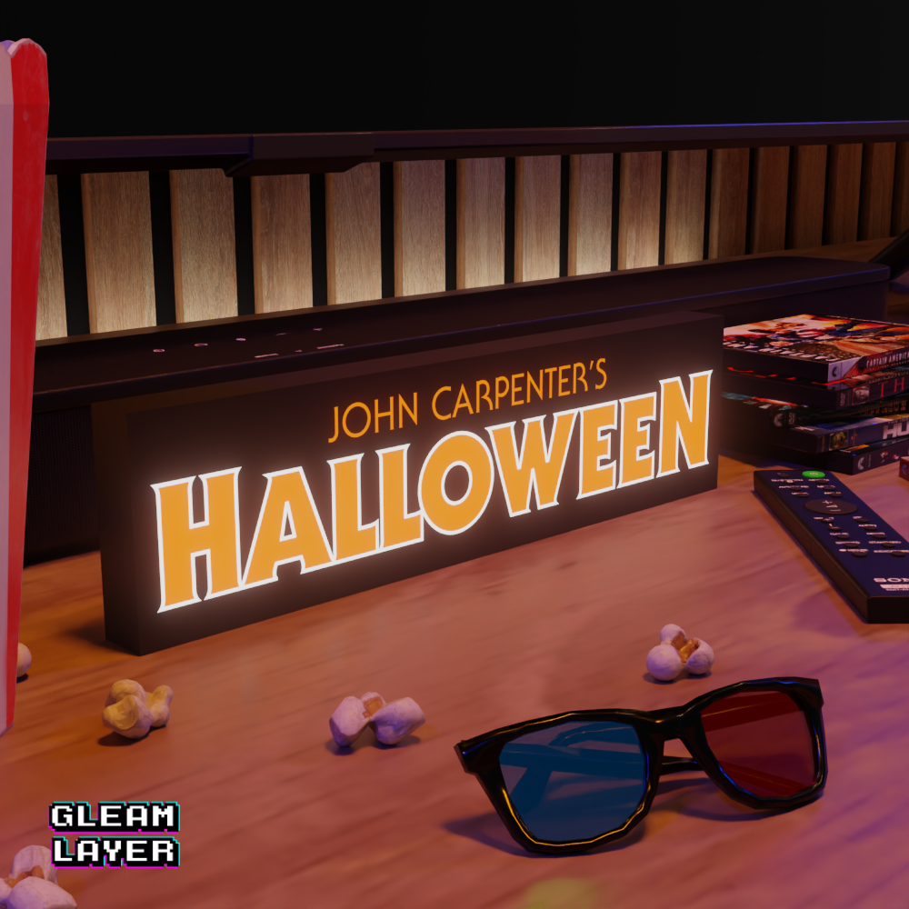 John Carpenter’s Halloween LED Lightbox for Horror Collector Spaces