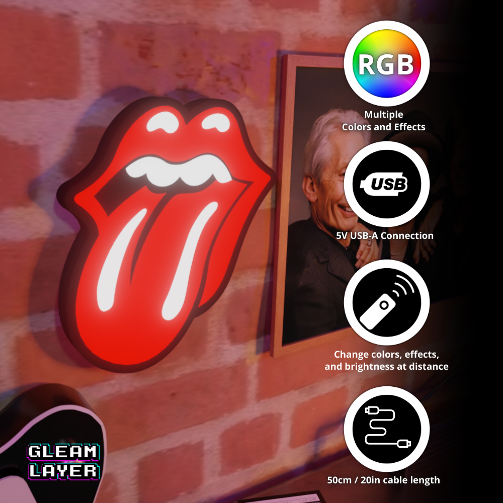 Timeless Guitar Rock RGB Display for Entertainment Rooms