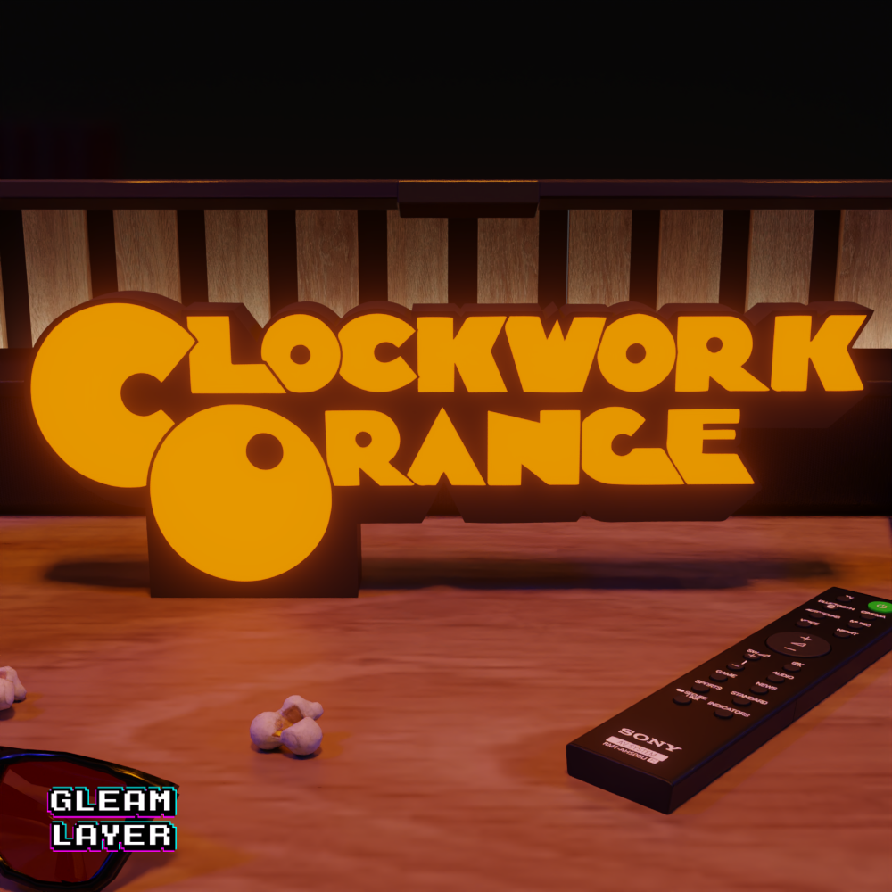 A Clockwork Orange Dystopian RGB Glow Decor for Cult Film Rooms