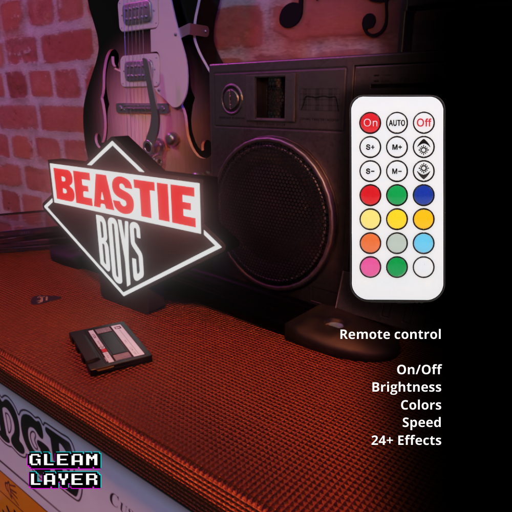 Beastie Boys Iconic Hip Hop Band LED Accent for Music & Chill Setups