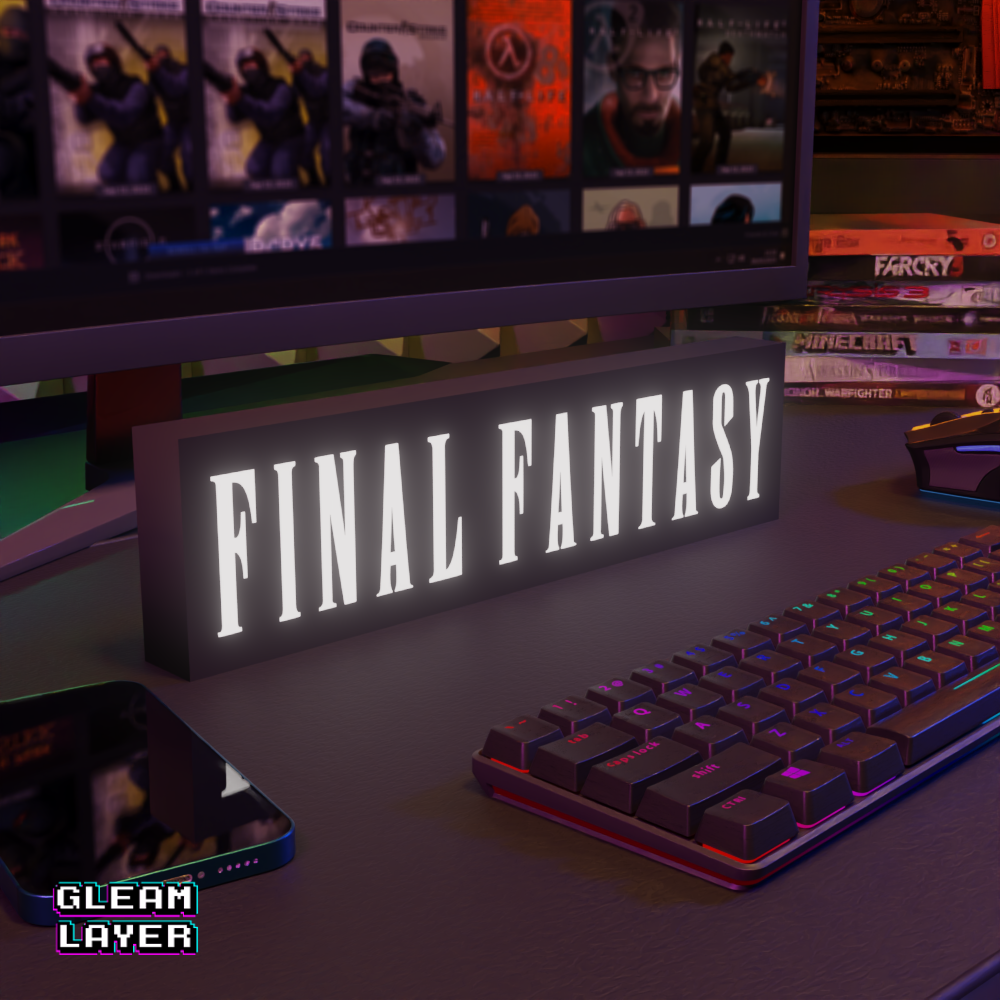 Final Fantasy Neon Odyssey LED Wall Decor