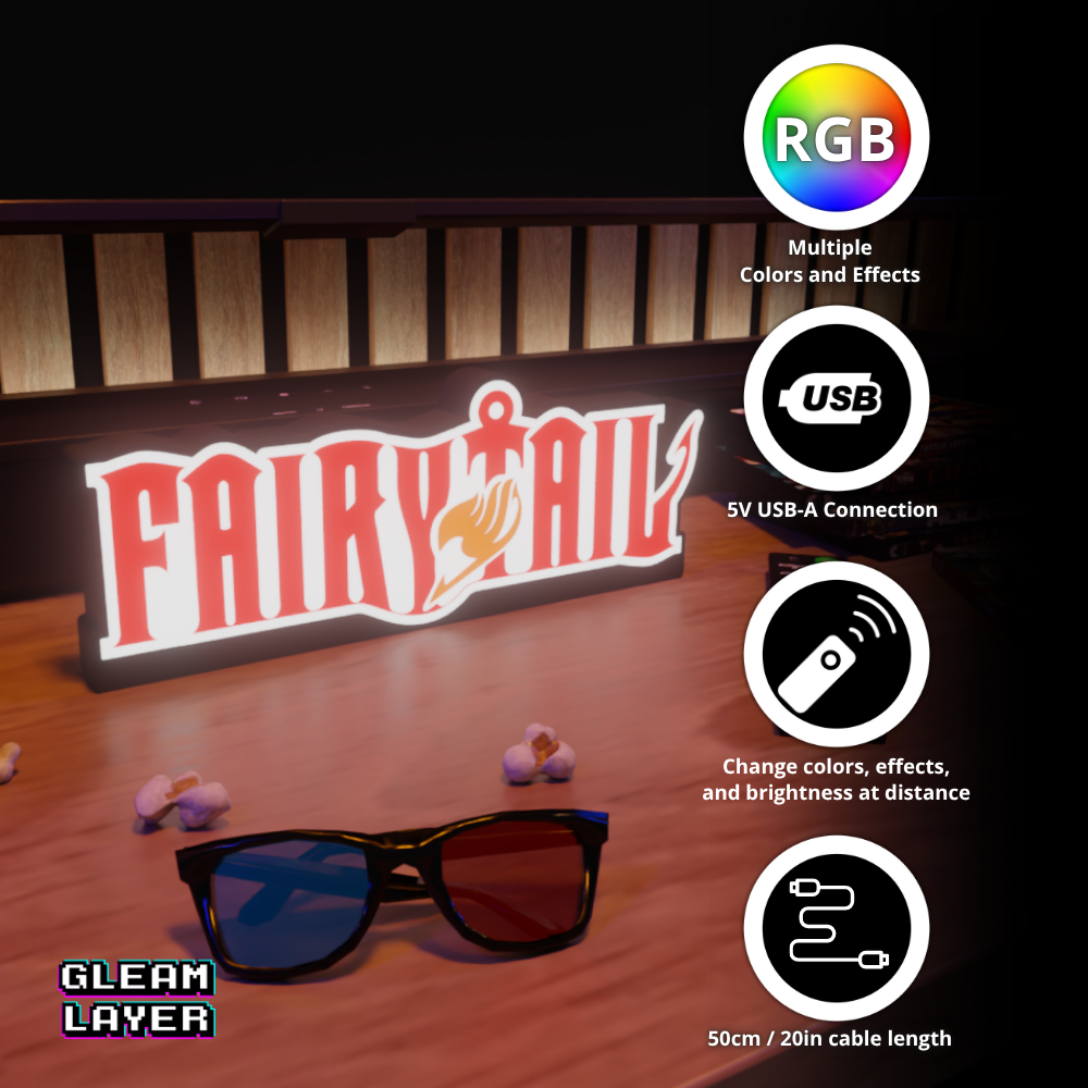 Fairy Tail Fantasy Adventure RGB Atmosphere Display for Entertainment Rooms