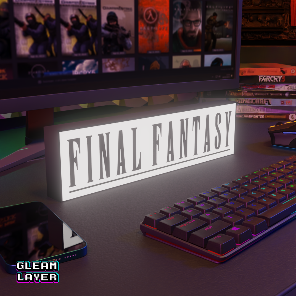 Final Fantasy LED Lightbox for Collector & Square Enix Spaces