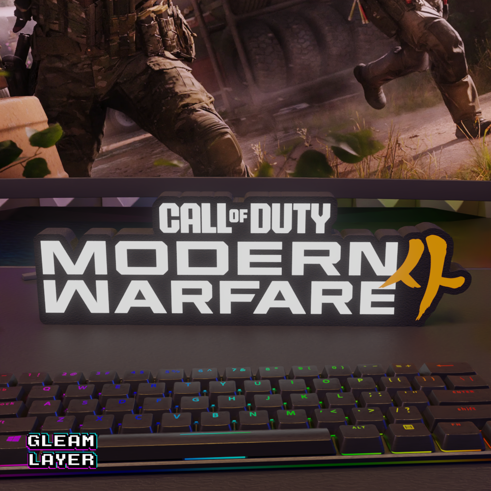 Call of Duty Modern Warfare 4 RGB Glow Decor for FPS Gaming Rooms