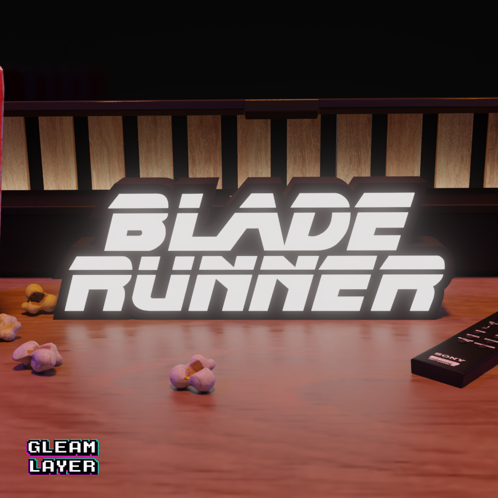 Blade Runner Cyberpunk RGB Glow Decor for Futuristic Film Rooms