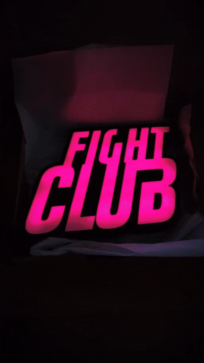 Fight Club Movie Led Wall Display Light Sign