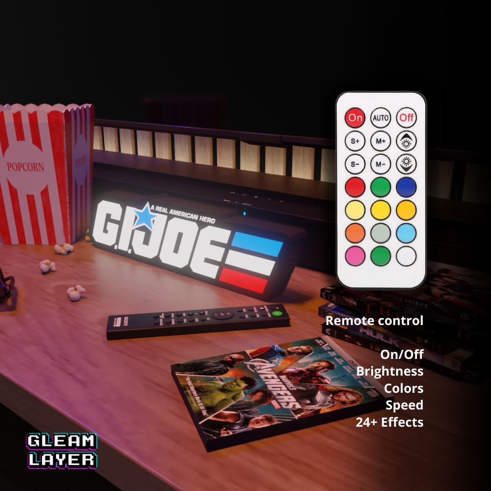 G.I. JOE Iconic Action Franchise LED Decor for Retro Spaces