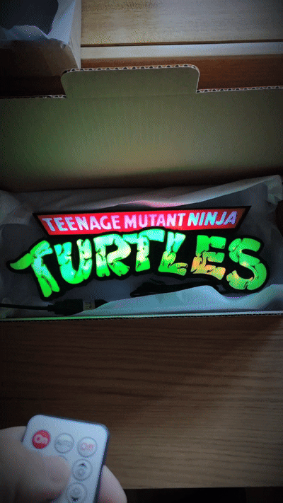 Teenage Mutant Ninja Turtles Led Light Sign