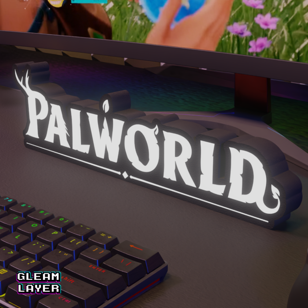 Palworld Neon LED Light Sign for Gamers and Collectors