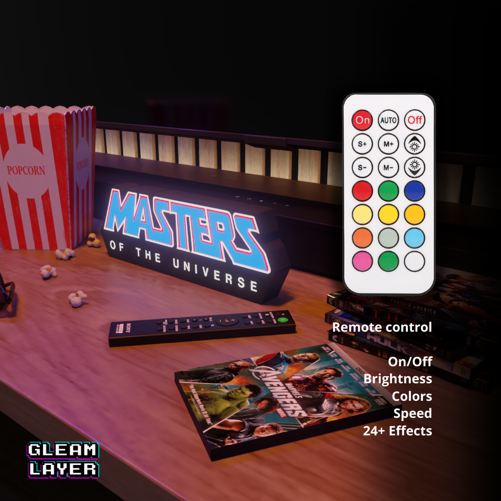 Masters of the Universe Heroic Power LED Decor for Nostalgic Chill Spaces