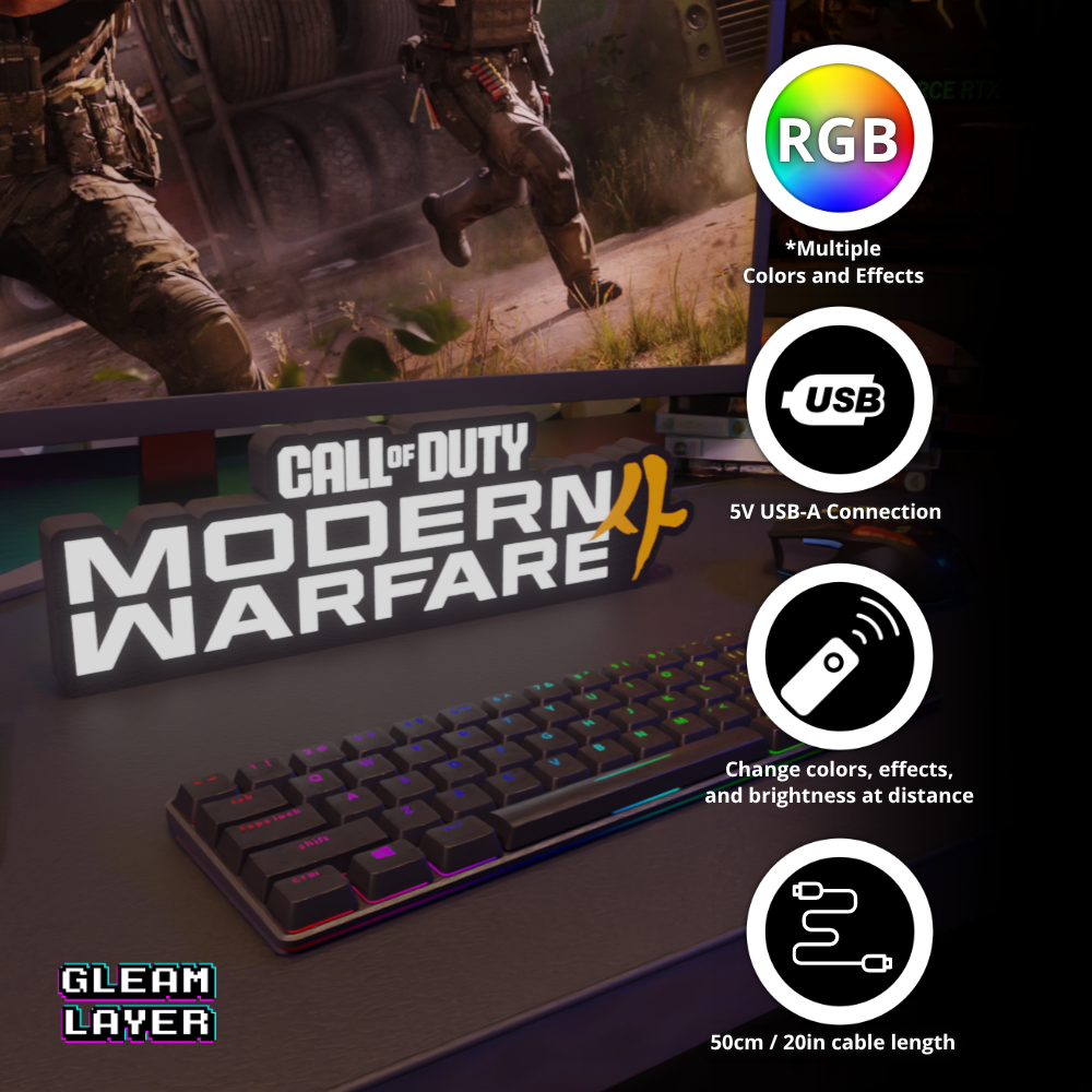 MW4 Tactical Combat RGB Atmosphere Display for Entertainment Rooms